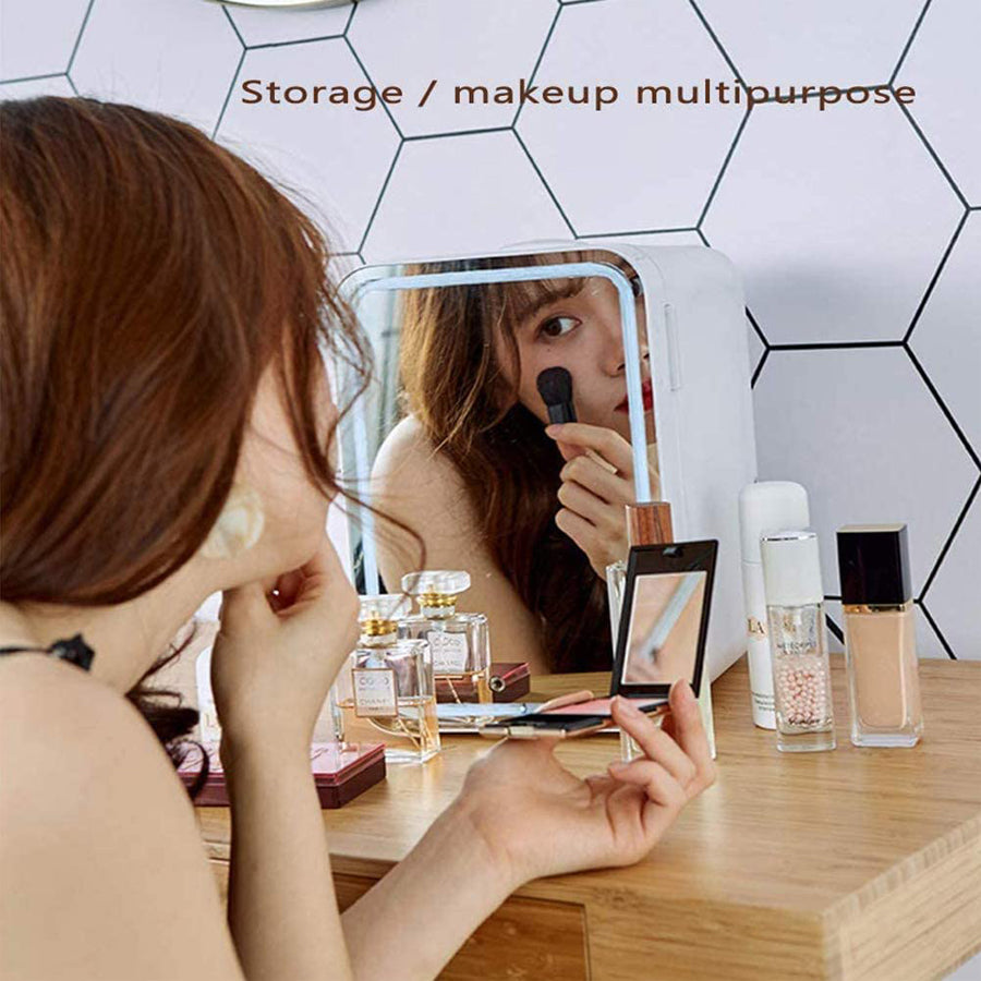Mini Makeup Fridge: Skincare & Cosmetic Refrigerator (Cooler & Warmer)