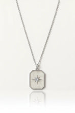 Stainless Steel Silver North Star Necklace for Women