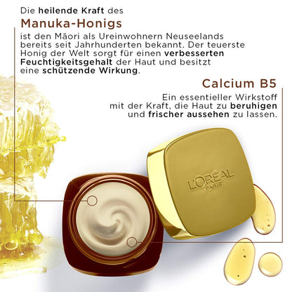 L'Oréal Paris Tagespflege Für Frauen: Für Straffe Haut Und Intensive Pflege Mit Manuka Honig Und Calcium B5, Age Perfect Extra Reichhaltigkeit1X 50Ml