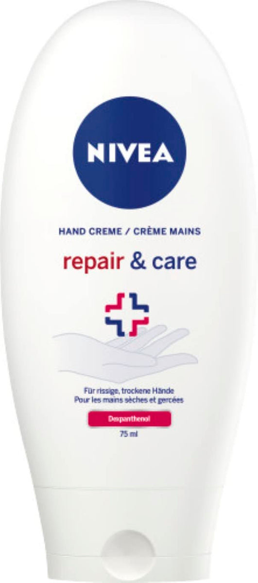 NIVEA 3In1 Repair Hand Creme (75 Ml), Reichhaltige Hautcreme Mit Dexpanthenol Für Intensive Pflege, Handpflege Bei Sehr Trockenen Und Rissigen Händen