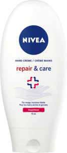 NIVEA 3In1 Repair Hand Creme (75 Ml), Reichhaltige Hautcreme Mit Dexpanthenol Für Intensive Pflege, Handpflege Bei Sehr Trockenen Und Rissigen Händen