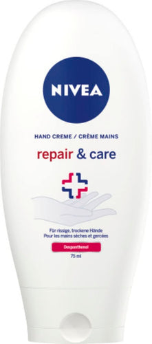 NIVEA 3In1 Repair Hand Creme (75 Ml), Reichhaltige Hautcreme Mit Dexpanthenol Für Intensive Pflege, Handpflege Bei Sehr Trockenen Und Rissigen Händen