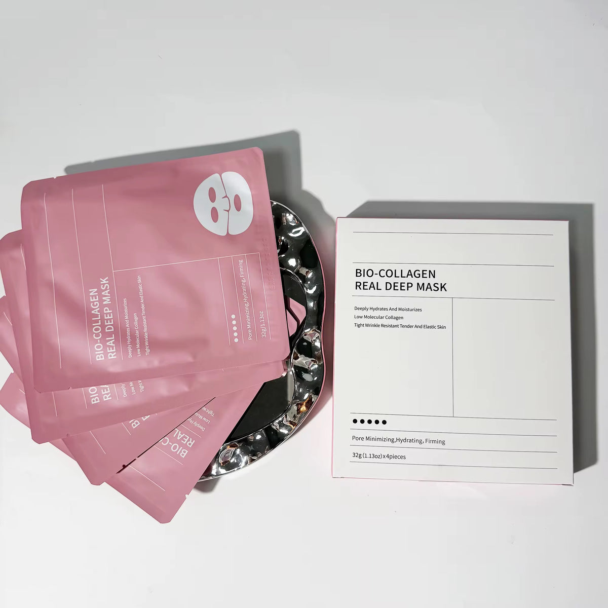 VALİESSA Bio-Collagen Real Deep Mask - Tiefenhydrierende Kollagen Gesichtsmaske gegen Poren