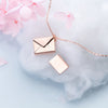 Envelope Secret Message Necklace - Love Letter Pendant Gift for Her