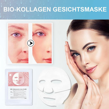 Korean Bio-Collagen Real Deep Mask, Hydrating Collagen Mask Overnight, Anti-Aging Kollagen Gesichtsmaske, Collagen Reverse Film Volume Peel off Mask,Lösliche Kollagen-Ergänzungsfolie Gesichtsmaske (6)