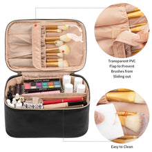Kosmetiktasche Damen, Groß Make up Tasche Reise Kosmetikkoffer Für Frauen Travel Makeup Bag Cosmetic Bag Mit Griff Und Teiler