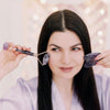 Amethyst Facial Roller Set with Gua Sha Stone and 10ml Aventurine Oil Crystals - Facial Massage Tool for Face and Eyes