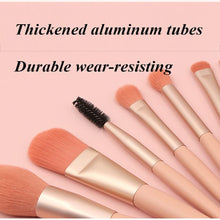 Makeup Pinselset, 8 Stück Make up Set Foundation Schminkpinsel Lidschatten Concealer Eyeliner Brush Augenbrauen Kosmetikpinsel (Rosa)