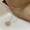 Magnetic Folding Heart Clover Necklace - 2-in-1 Retro Jewelry for Women