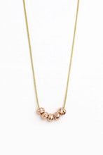 Stainless Steel Rose Gold Beaded Necklace for Women