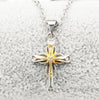 Octagonal Star Cross Necklace - Vintage Alloy Pendant Jewelry for Women