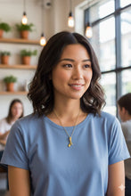 Stainless Steel Tennis Charm Necklace for Women