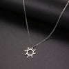 316L Stainless Steel Necklace Plated Ethnic Sun Totem Pendent Necklaces for Charm Women Birthday Party Fashion Jewelry