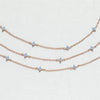 Blue Flower Vacation Necklace - Beach & Summer Travel Jewelry for Women