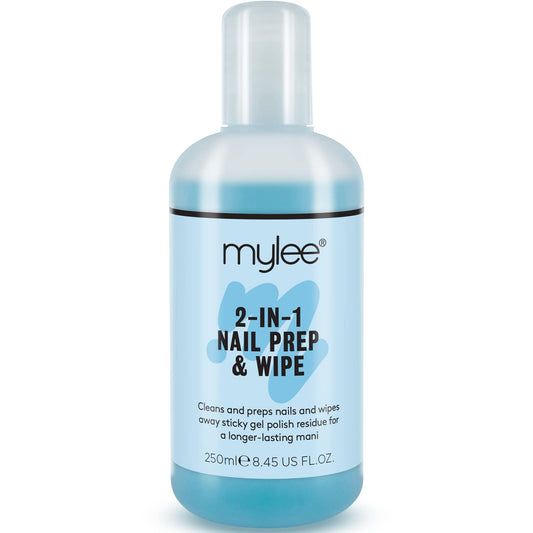 Mylee Prep + Wipe Gel Nagellack-Rückstandsreiniger 250 Ml, Vorbereitung Und Nachsorge, Uv-Led-Maniküre-Gel, Mehrzweck Zum Desinfizieren Von Nagelplatten Und Zum Entfernen Klebriger Schichten