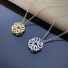 Magnetic Folding Heart Clover Necklace - 2-in-1 Retro Jewelry for Women
