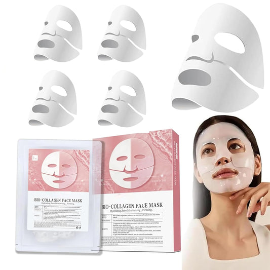 Korean Bio-Collagen Real Deep Mask, Hydrating Collagen Mask Overnight, Anti-Aging Kollagen Gesichtsmaske, Collagen Reverse Film Volume Peel off Mask,Lösliche Kollagen-Ergänzungsfolie Gesichtsmaske (6)