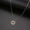 316L Stainless Steel Necklace Plated Ethnic Sun Totem Pendent Necklaces for Charm Women Birthday Party Fashion Jewelry