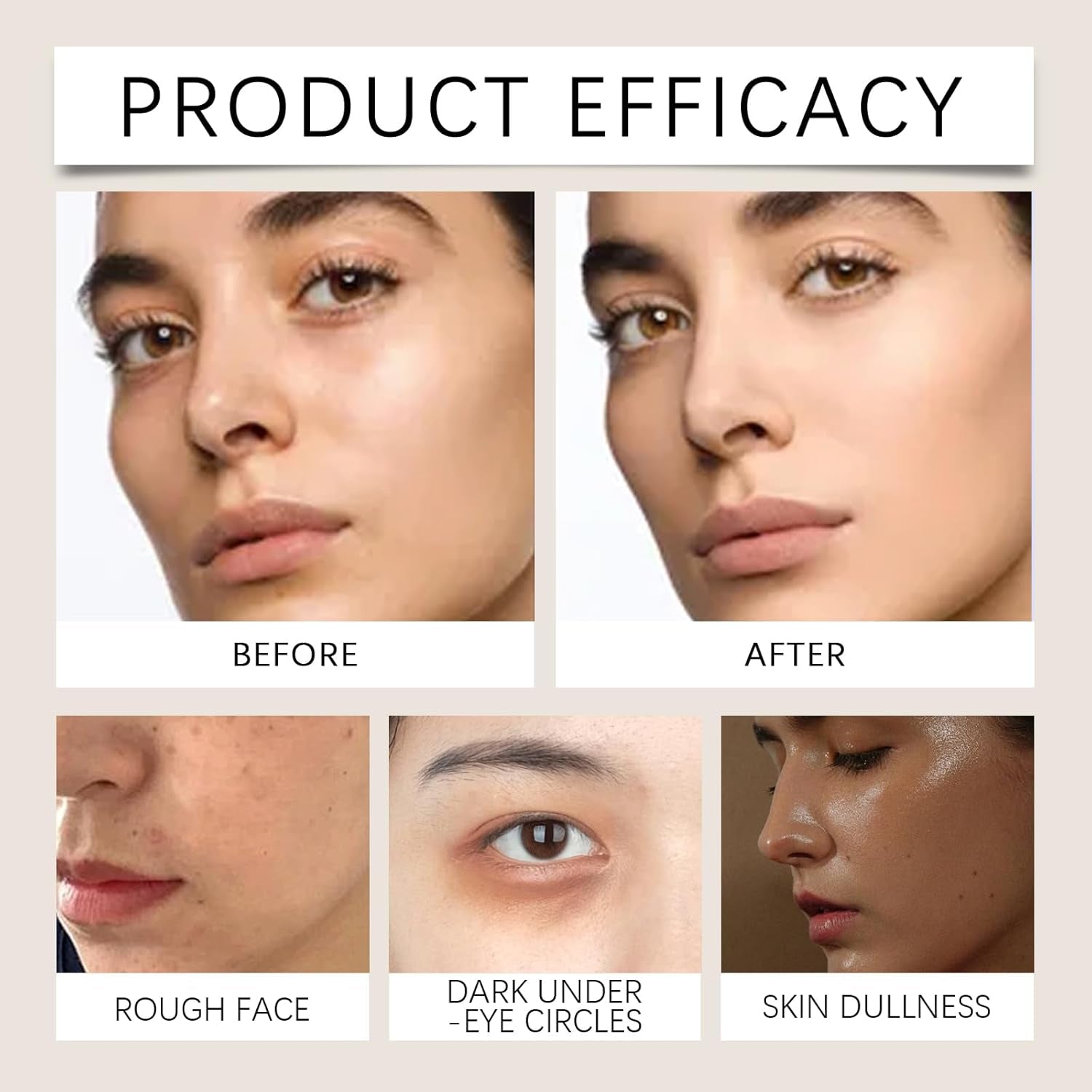 Feuchtigkeitsspendende Concealer Creme, Smooth Tone-Up Cream, Concealer Beauty Cream, Beauty Skin Plain Cream, Refreshing Concealer Invisible Pores Lazy Cream, 50 G