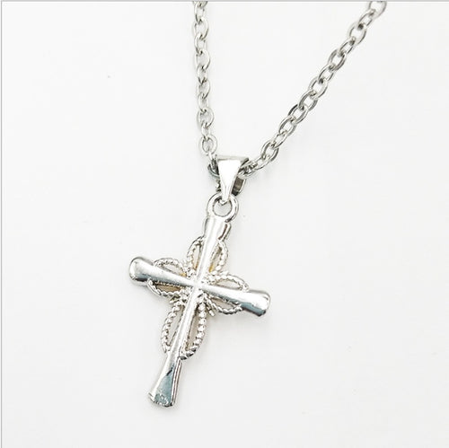 Octagonal Star Cross Necklace - Vintage Alloy Pendant Jewelry for Women