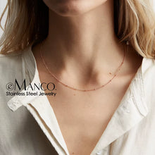Emanco Gold Color Stainless Steel Chain Choker Necklace Women Chain Necklace Sets for Women Gift
