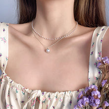 Summer Double-layer Pearls Necklace INS Fashion Clavicle Chain