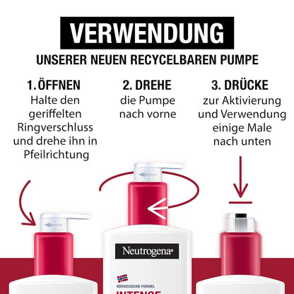 Neutrogena Norwegische Formel Intense Repair Reparierender CICA Bodybalsam 250 Ml Körperlotion Für Eine Sofortige Linderung Und Mehr Feuchtigkeit Bei Sehr Trockener, Rauer Haut
