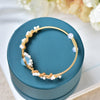Vintage Gold Braided Pearl Bracelet - Handmade Gold-Plated Cuff for Women